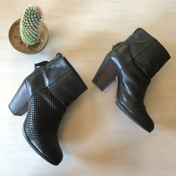 rag & bone Classic Newbury perforated leather boot - Picture 1 of 13